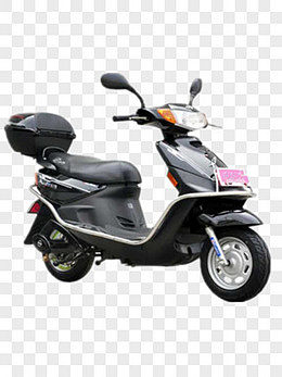 黑色電動(dòng)車產(chǎn)品實(shí)物PNG圖片展示